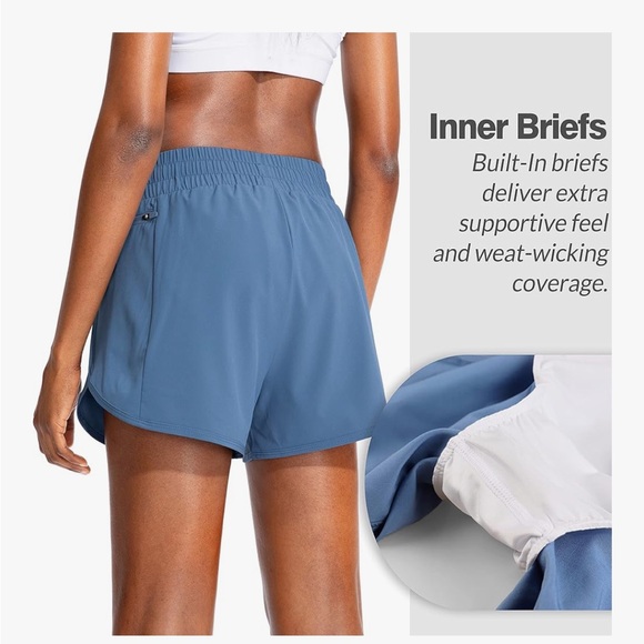 Soothfeel Women's Blue Athletic Shorts M - Picture 2 of 7